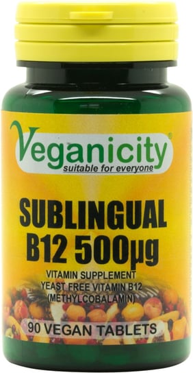Veganicity, Witamina B12 500 mcg, 90 tabl. Veganiicity
