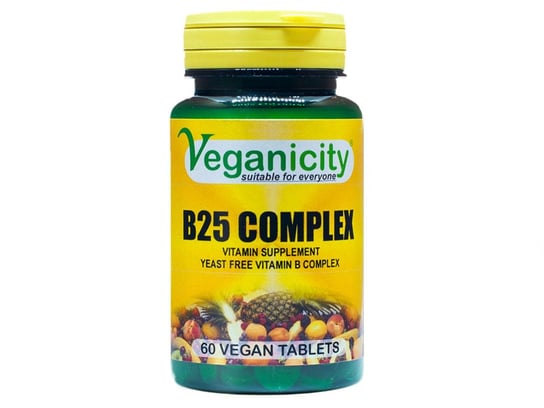 Veganicity, Witamina B25 Kompleks, Suplement diety, 60 tabl. Veganiicity