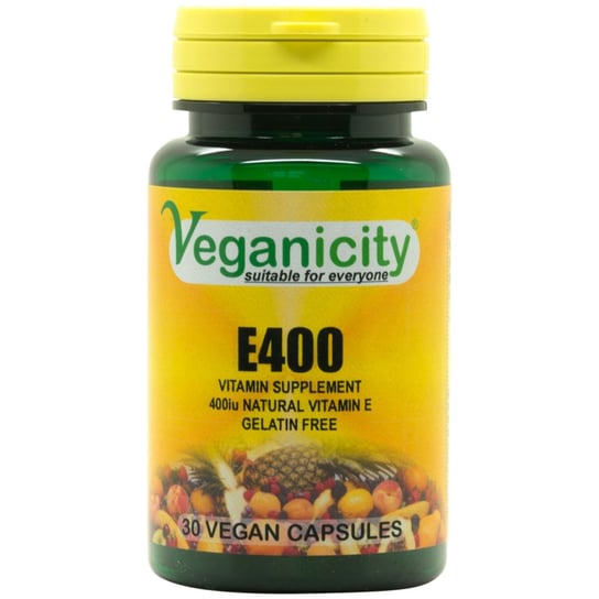 Veganicity, Witamina E400, Suplement diety, 30 kaps. Veganiicity