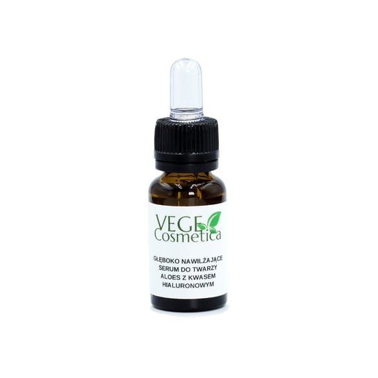 VegeCosmetica, Głęboko nawilżające serum do twarzy aloes z kwasem hialuronowym, 12 ml VegeCosmetica