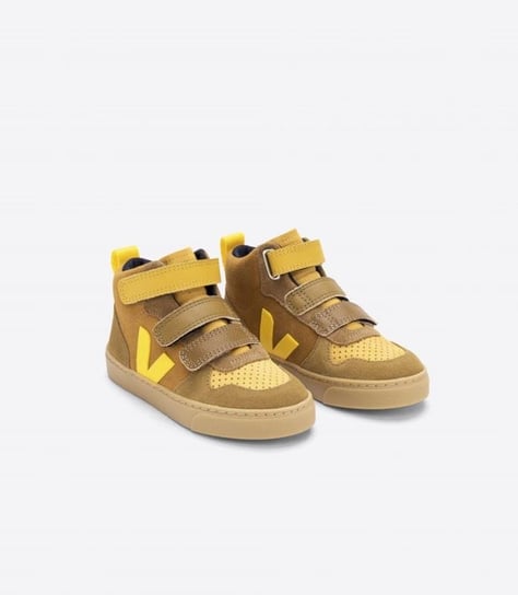 Veja - Sneakersy V-10 Mid Suede - Multico-Camel Tonic Veja