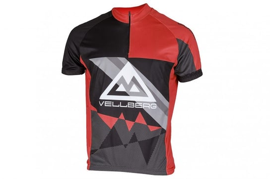 Vellberg, Koszulka rowerowa, czarno-czerwona, rozmiar XL Vellberg