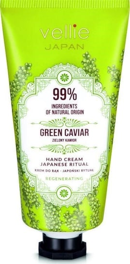 Vellie Japane, regenujący krem do rąk Green Caviar, 50 ml Vellie Japan