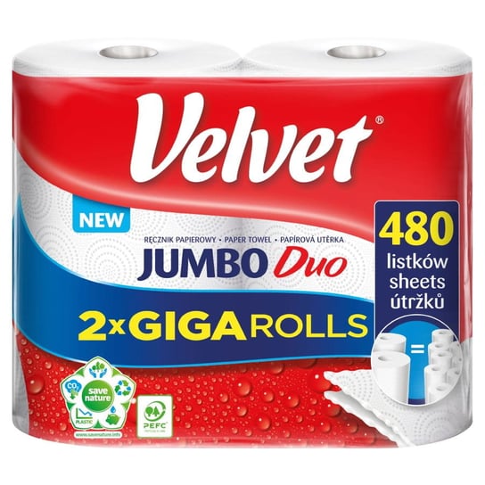 Velvet 2Szt Jumbo Duo Ręcznik Pap./858 Velvet Care