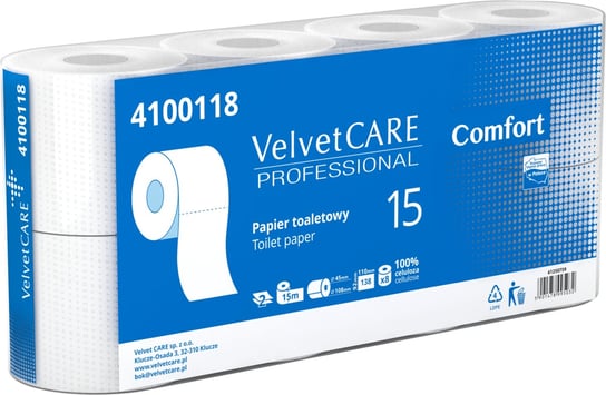 Velvet Care Papier toaletowy 8 szt 15m Comfort Velvet Care