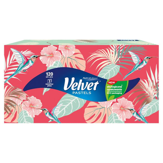 Velvet, Harmony, Chusteczki higieniczne, 120 szt. Velvet