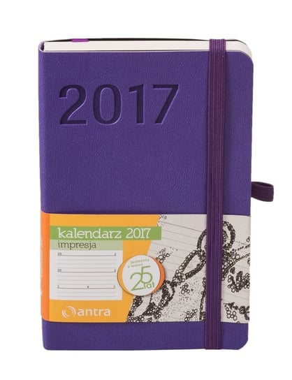 Vemag, kalendarz kieszonkowy 2017, format A6, Impresja, fioletowy Vemag