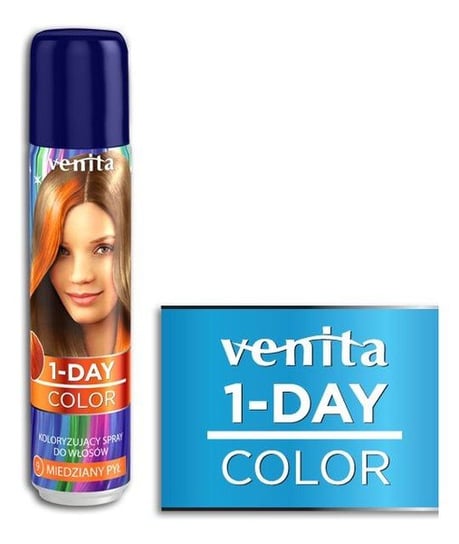 Venita, 1-Day, spray koloryzujący do włosów, 09 Miedziany Pył, 50 ml Venita