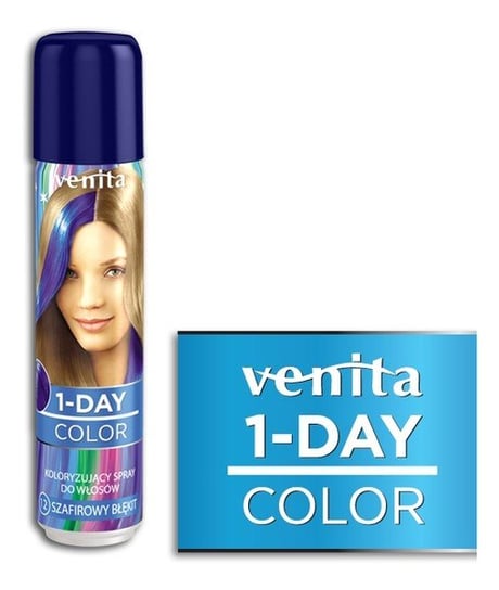 Venita, 1-Day, spray koloryzujący do włosów, 12 Szmaragdowy Błękit, 50 ml Venita