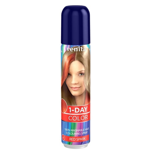 Venita, 1-Day, spray koloryzujący do włosów, 14 Czerwona Iskra, 50 ml Venita