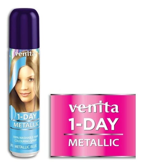 Venita, 1-Day, spray koloryzujący do włosów, M3 Blue, 50 ml Venita