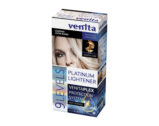 Venita 9 leveles platinium lightener rozjaśniacz do włosów 9 tonów 125g Venita