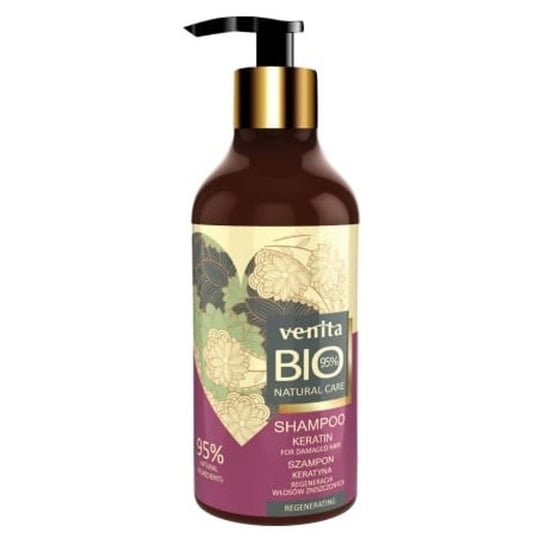 Venita, Bio Natural Care, regenerujący szampon do włosów Keratyna, 400 ml Venita