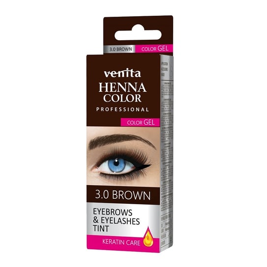 Venita, Eyebrow&Eyelash Tint Gel, henna do brwi i rzęs 3.0 Brown, 15 ml Venita