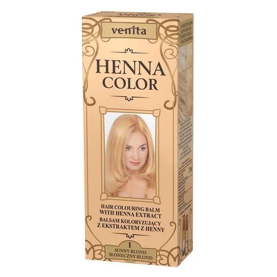 Venita, Henna Color, balsam koloryzujący, 1 Słoneczny Blond, 75 ml Venita