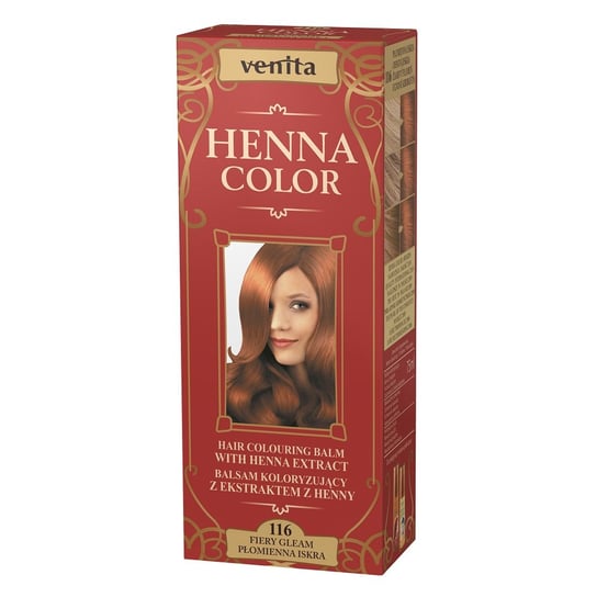 Venita, Henna Color, balsam koloryzujący, 116 Płomienna Iskra, 75 ml Venita