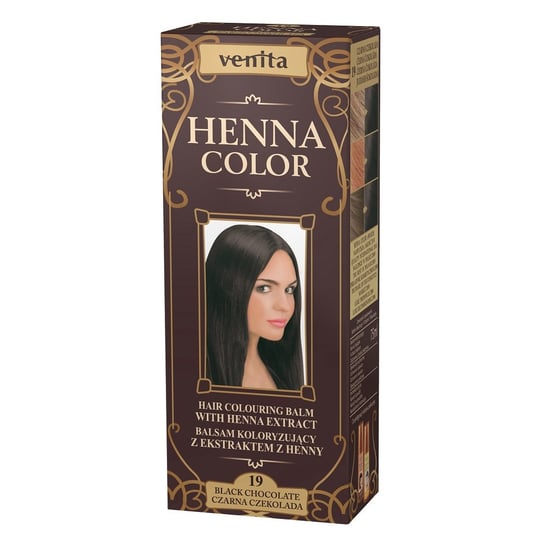 Venita, Henna Color, balsam koloryzujący, 19 Czarna Czekolada, 75 ml Venita