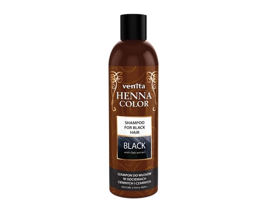 Venita Henna Color Black szampon ziołowy do włosów w odcieniach ciemnych i czarnych 250ml Venita