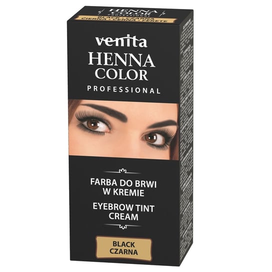 Venita, Henna Color, henna do brwi w kremie 01 Czarna, 30 g Venita