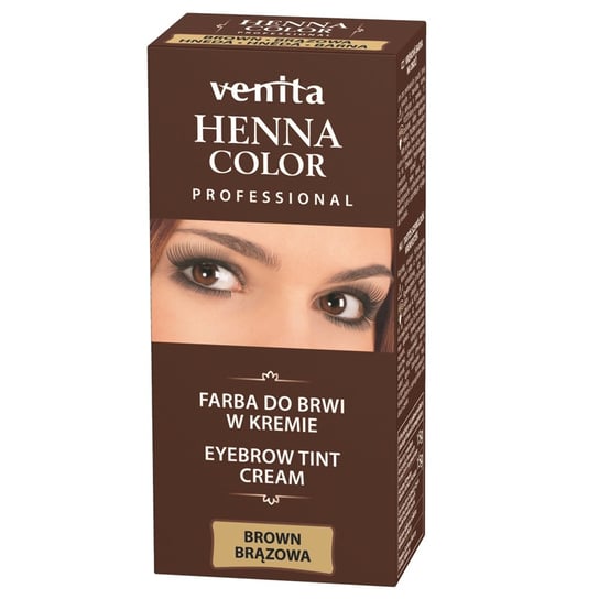 Venita, Henna Color, henna do brwi w kremie 02 Brązowy, 30 g Venita