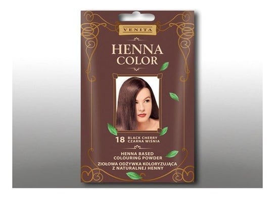 Venita, Henna Color, odżywka koloryzująca, saszetka, 18 Czarna Wiśnia, 30 g Venita