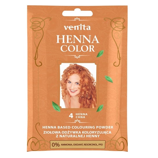 Venita, Henna Color, odżywka koloryzująca, saszetka, 4 Chna, 30 g Venita