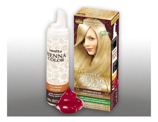 Venita, Henna Color, pianka koloryzująca, 1 Słoneczny Blond Venita