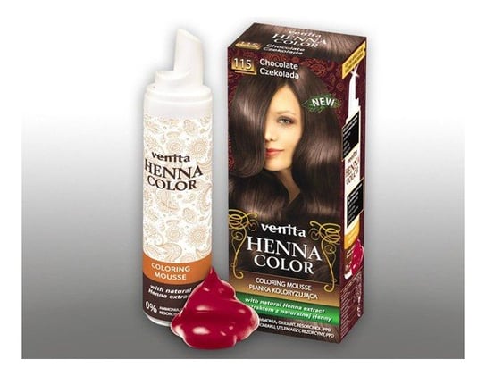 Venita, Henna Color, pianka koloryzująca, 115 Czekolada Venita