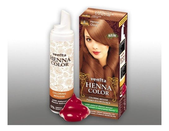 Venita, Henna Color, pianka koloryzująca, 4 Chna Venita