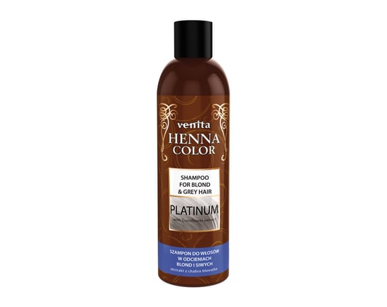 Venita Henna Color Platinium szampon ziołowy do włosów w odcieniach blond i siwych 250ml Venita