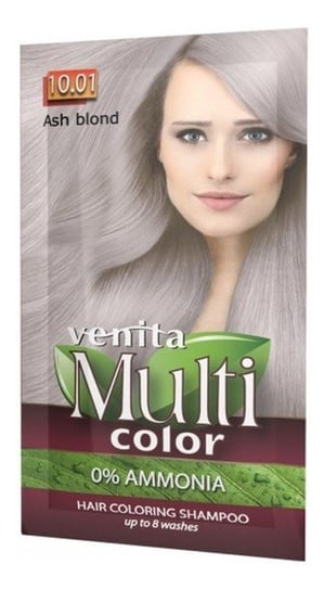 Venita Multi Color, Saszetka Koloryzująca, 10.01 Ash Blond, 40g Venita
