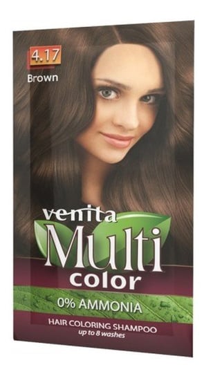 Venita Multi Color, Saszetka Koloryzująca, 4.17 Brown, 40g Venita