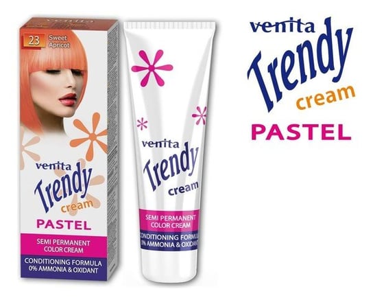 Venita, Trendy Cream Pastel, krem do koloryzacji włosów, 23 Słodka Morela Venita