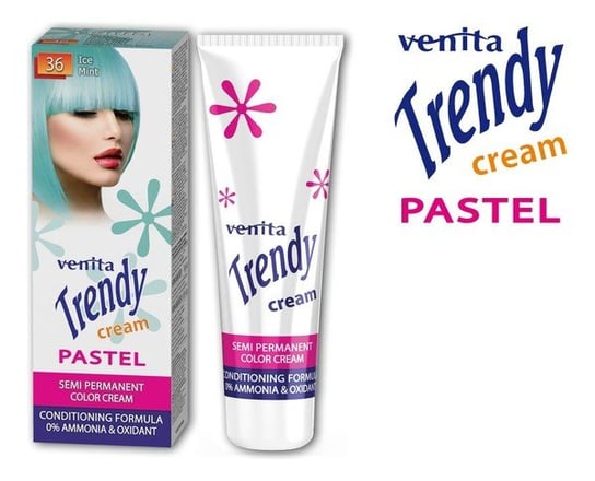 Venita, Trendy Cream Pastel, krem do koloryzacji włosów, 36 Mroźna Mięta Venita