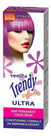 Venita, Trendy Cream Ultra, krem do koloryzacji włosów 32 Intrygujący Róż, 75 ml Venita