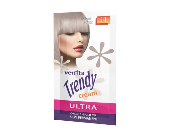 Venita Trendy Cream Ultra Krem koloryzujący 11 Silver Dust 35g Venita