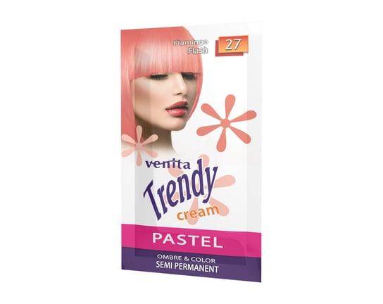 Venita Trendy Cream Ultra Krem koloryzujący 27 Flamingo Flash 35g Venita