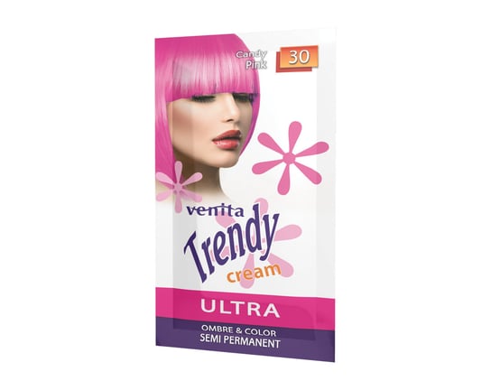 Venita Trendy Cream Ultra Krem koloryzujący 30 Candy Pink 35g Venita