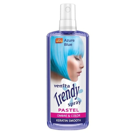 Venita, Trendy Spray Pastel, spray koloryzujący do włosów 35 Azure Blue, 200 ml Venita