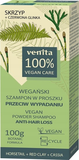 Venita, Wegański szampon w proszku skrzyp+ glinka Venita