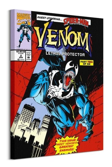Venom Lethal Protector Comic Cover - obraz na płótnie Venom