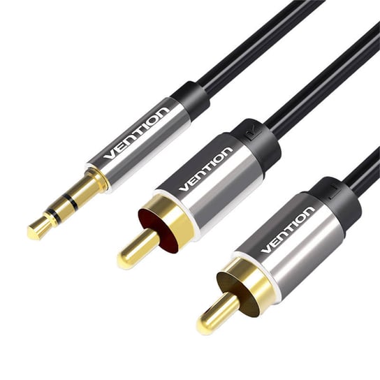 Vention, Kabel 2Xrca , Cinch) Jack Do 3.5Mm  Bcfbd 0.5M , Czarny Vention