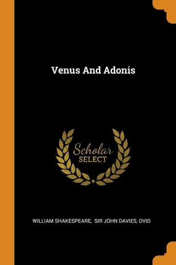 Venus And Adonis Shakespeare William