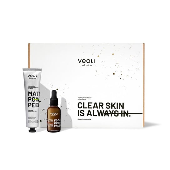 Veoli Botanica Clear Skin Is Always In Zestaw serum przeciw przebarwieniom 30ml + multikwasowy peeling enzymatyczny do twarzy 75ml VEOLI BOTANICA