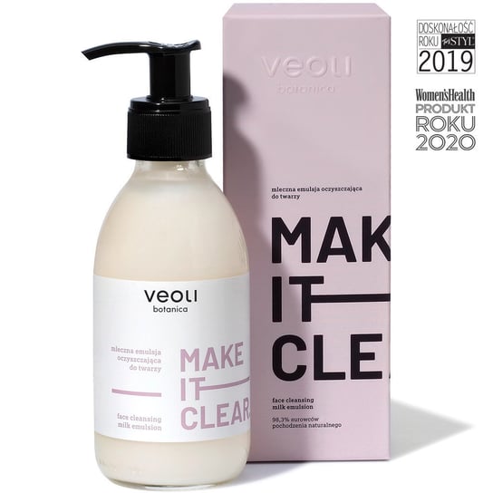 Veoli Botanica, Mleczna emulsja oczyszczająca do twarzy MAKE IT CLEAR, 200 ml VEOLI BOTANICA