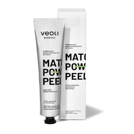 Veoli Botanica, Multikwasowy peeling enzymatyczny do twarzy MATCHA POWER PEEL, 75 ml VEOLI BOTANICA