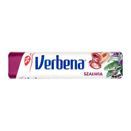 Verbena, Cukierki ziołowe szałwia z wit. C, 32g Verbena
