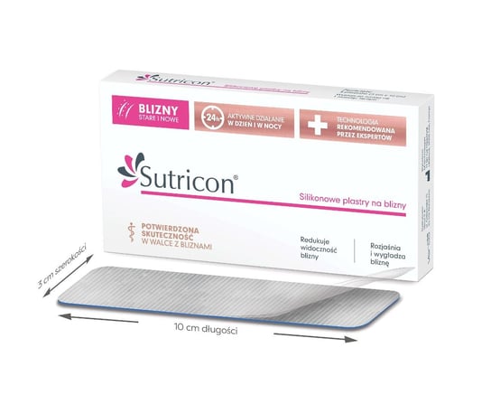 Verco, Sutricon, silikonowe plastry do leczenia blizn, 5 szt. Verco