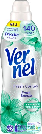 Vernel Fresh Control Fresh Breeze Płyn do Płukania 32 prania VERNEL