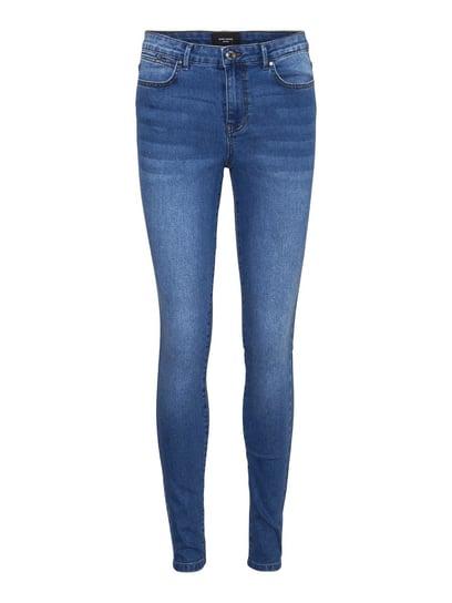 Vero Moda niebieskie klasyczne jeansy rurki wysoki stan M L32 VERO MODA